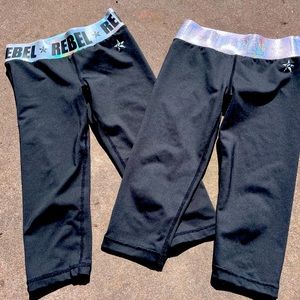 2 pairs of Rebel Capris size YM